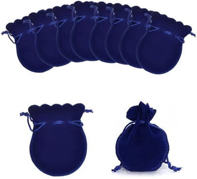 Allecto - Fluwelen Zakjes - Sieraden - Velours - Blauw - Opbergen