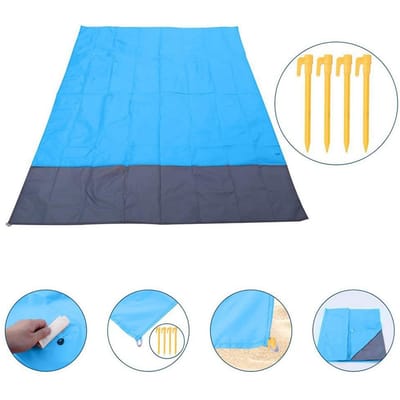 Draagbare Strandmat Zandvrij Waterdicht Strandlaken Extra Groot Picknickdekens Outdoor Strandmat