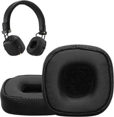 kwmobile 2x oorkussens geschikt voor Marshall Major III / Major 3 - Earpads voor koptelefoon in zwart
