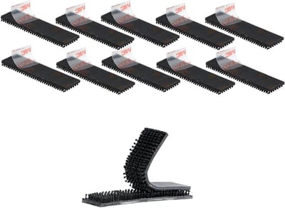 SnelShoppen - 3M Dual Lock SJ3550 1.2cm x 5cm 10 Stuks Zwarte Herbruikbare Sluiting Zware Dubbele Haak Tape voor Bevestigen van Voorwerpen Binnenshuis