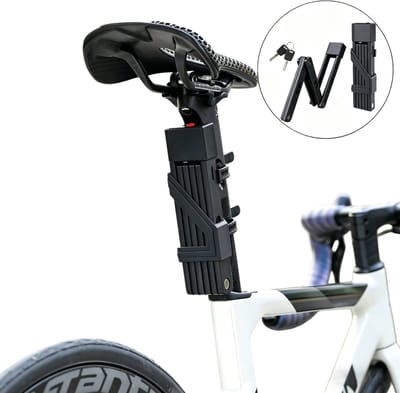 Opvouwbaar fietsslot - Anti-diefstal slot voor mountainbike en racefiets - Stevig fietsslot met sleutel - Zwart