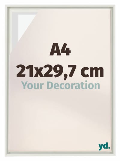 Your Decoration - Baklijst 21x29,7 cm - Wit Mat - Baklijst voor Canvas - MDF - Lyon