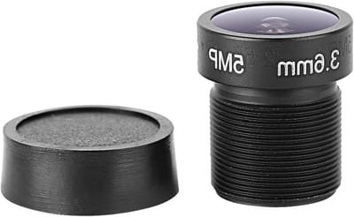 Beveiligingscamera Lens - Optische Vervanging - Veiligheid Monitoren - 90 Graden Groothoek - 3.6mm F2.0 - Zwart