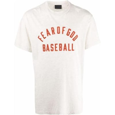 T-shirt Baseball Fear of God Crème/Gris Chiné/Rouge Hauts Homme FG50-063OCJ-106 L white