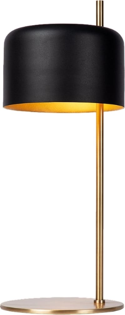 Atmooz - Tafellamp Pablo - Metaal - Zwart & Antiek Messing + Gouden Coating Binnenin - Nachtkastlamp - Slaapkamer