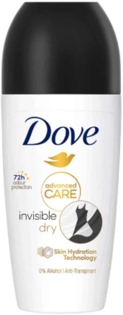 Dove Deoroller Advanced Care Invisible Dry - 6 x 50 ml - Voordeelverpakking