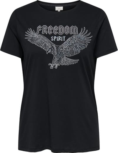 ONLY CARMAKOMA - CARCRUZ LIFE SS O-NECK REG TEE JRS - Dames - T-shirts