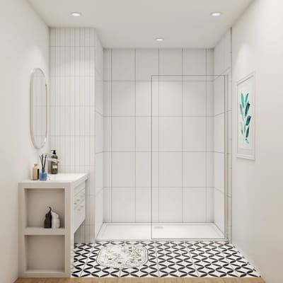 Aica Inloopdouche-douchewand-walk in 70x200 cm, 10mm NANO EasyClean veiligheidsglas,glanzend chroom profiel