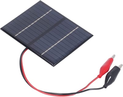 Draagbaar Zonnepaneel - Zonneoplader - Tuinverlichting Laden - Hoge Efficiëntie - 1.5W 12V - Zwart
