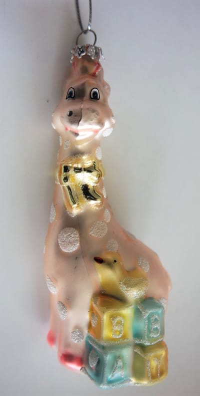 Goodwill Kerstboomhanger Giraf Baby - Roze