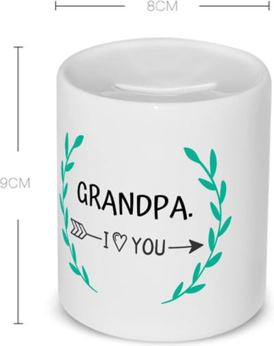 Akyol - grandpa i love you Spaarpot - Opa - de liefste opa - verjaardag - cadeautje voor opa - opa artikelen - kado - geschenk - 350 ML inhoud