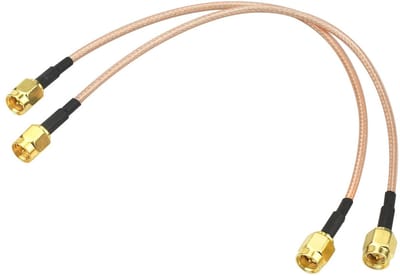 2 Stuks SMA Male naar SMA Male RG316 WiFi Antenne Verlengkabel voor SDR Apparaten en FPV Toepassingen - 20CM Coaxiale Adapter voor Wi-Fi en RF Testen
