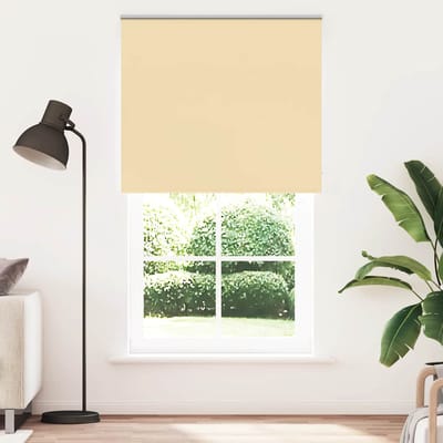vidaXL - Rolgordijn - verduisterend - 135x210 - cm - stofbreedte - 131,6 - cm - beige
