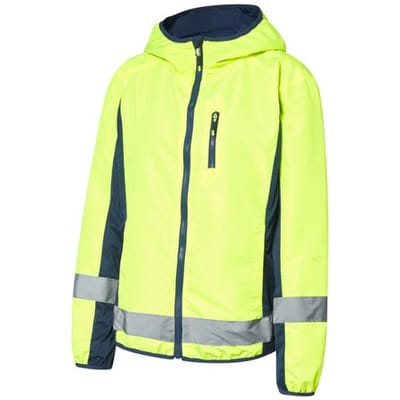 CRIVIT Dames omkeerbare jas (Geel/blauw, XS (32/34))