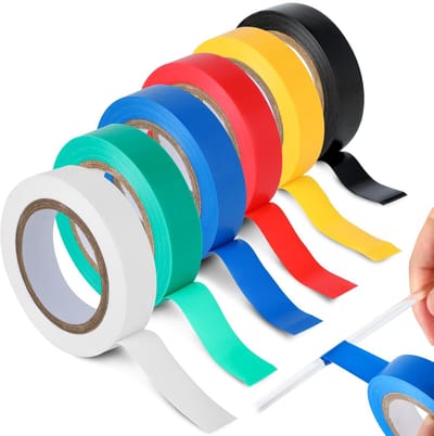 Isolatietape, 16 mm x 15 m, totaal 90 m, waterdichte zwarte isolatietape, ideaal voor kabelverbindingen
