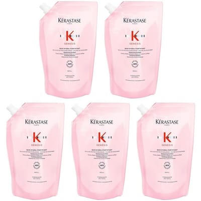 5x Kérastase Genesis Bain Hydra-Fortifiant Refill 500ml