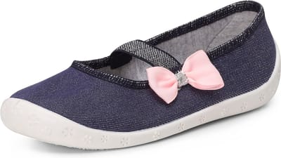 Ladeheid Kinder Pantoffels - Sloffen - Muizen - Unisex - 26 - Jeans strik - LA-RW-Sylwia