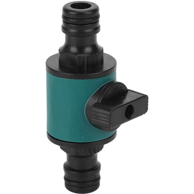1PCS Plastic lekvrije dubbele verbindingen schakelaar klep nippel waterleidingverbinding irrigatie accessoires zwart/groen