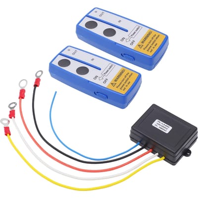 75ft Draadloze Lier Afstandsbediening Kit Werkt op Batterijen Ingebouwde Antenne LED Indicator Universeel voor Auto ATV Vrachtwagen