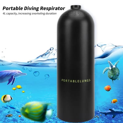 Outdoor Snorkeluitrusting Kit Duikmasker Duikmasker Zuurstofcilinder Ademregelaar Verstelbare Rugzak