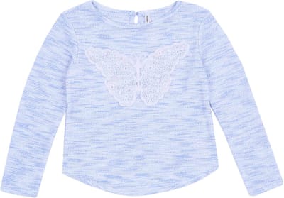 Trui met blauwe vlinder