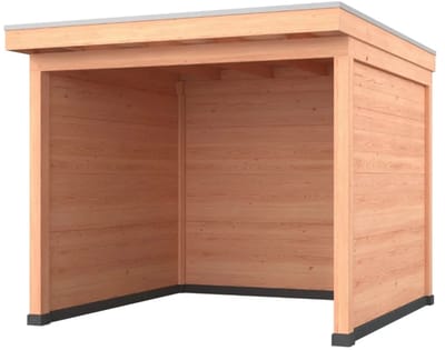 Douglas overkapping, 300 x 400, met achterwand en twee zijwanden, Westwood Comfort Plus