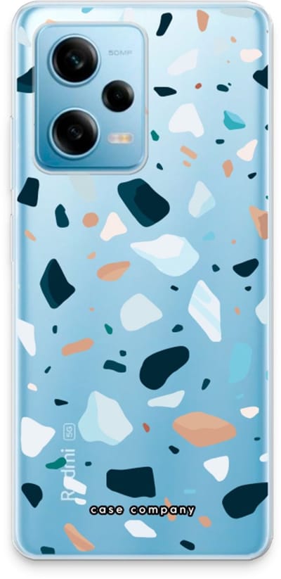 Case Company® - Hoesje geschikt voor Xiaomi Redmi Note 12 Pro 5G hoesje - Terrazzo N°13 - Soft Cover Telefoonhoesje - Bescherming aan alle Kanten en Schermrand