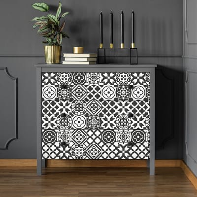 Meubeldecoratiestickers - Zelfklevende stickers voor keuken en woonkamer - 60 GINA meubeltegelstickers - 60 stickers 10x10cm