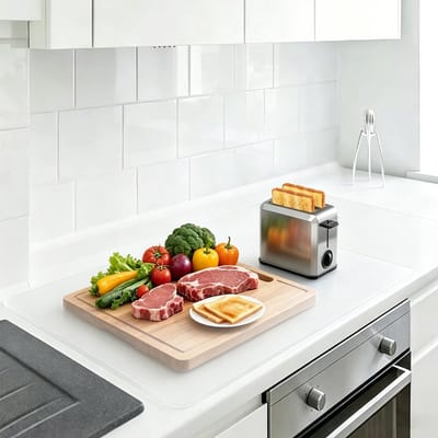 mat, 120 x 60 cm, grote antislipmat voor keuken, dikte 2 mm, hittebestendige siliconen, werkonderlegger, schilderonderlegger, knutselonderlegger, voor keuken, knutselen en werkbank