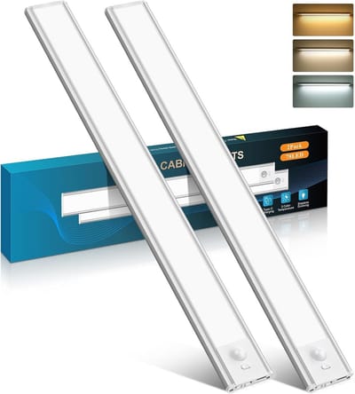 Dimbare LED Kastverlichting met Bewegingssensor - Draadloos en Oplaadbaar - 2 Stuks