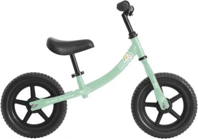 DeQube Loopfiets Mint met Twee Wielen - Vanaf 2 Jaar - Inclusief Stickers en Bel - 12 Inch Balansfiets