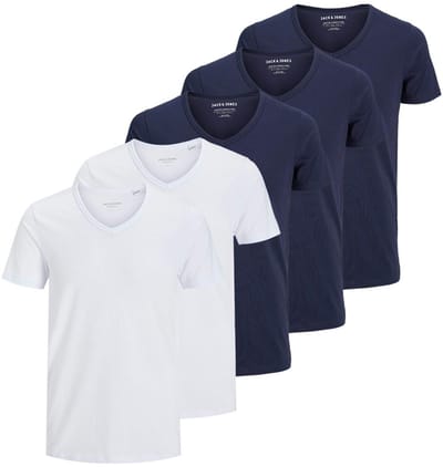 Jack & Jones Heren t-shirt 5 pack Essentials
