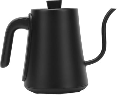 Elektrische Waterkoker - Gietketel Kookpot - Koffie Zetten - Zwanenhals Uitloop - 1000 ml - Zwart