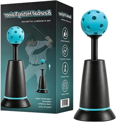 Honkbal Slagtee - Slagtrainer Honkbal - Slagvaardigheid Verbeteren - Aanpasbare Intensiteit - 23.3 x 12.5 x 12 cm - Niet gespecificeerd