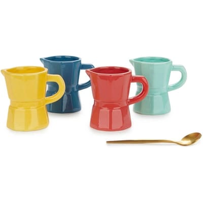 Kopjes voor koffie set van 4 stuks. moka pot 120ml koffiezetapparaat als cadeau