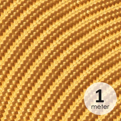 Home Sweet Home - Strijkijzersnoer Koper - stof - bestel per meter - elektriciteitssnoer 3 aderig - textielkabel 3x0.75m² - VDE gekeurd