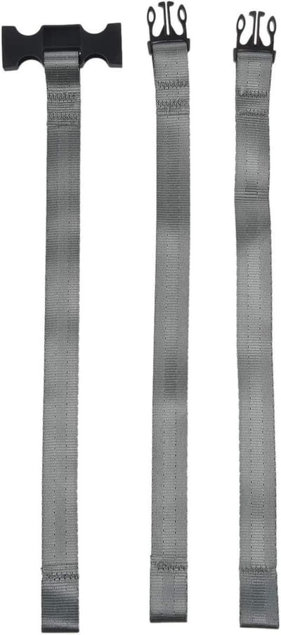 Veiligheidsgordel Kinderstoel - Harnas Riem - Veilig Zitten - Verstelbaar Polyester - 7 x 4 x 3 cm - Zilvergrijs