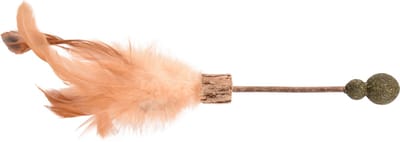Flamingo Topsy - Speelgoed Katten - Ps Topsy Stokje+dubbel Bolletje Matatabi Natuur 25cm - 1st - 130839 - 1st