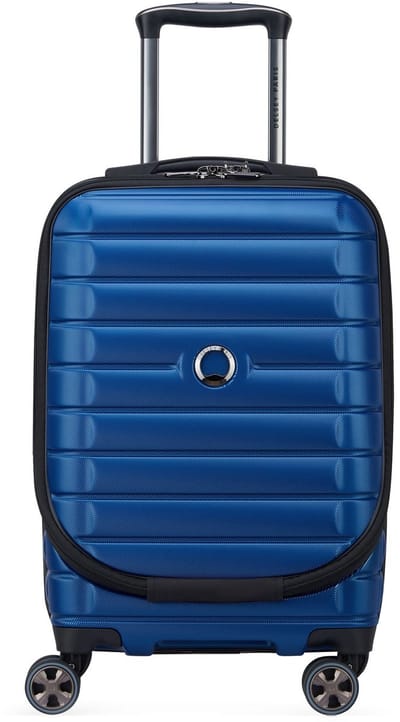 DELSEY Shadow 5.0 Business Handbagage Koffer 55 cm Expandable TSA-slot USB-poort 15,6 Inch Laptopvak - Blue