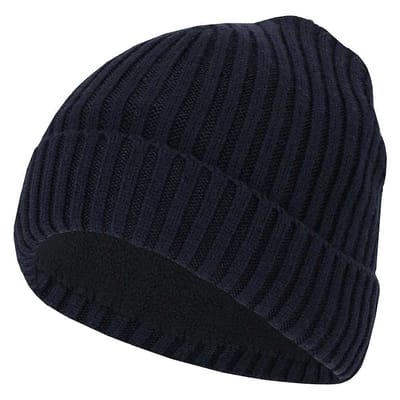 Muts jongens - Ribbed - 2 t/m 8 jaar - Marine blauw / 2/4 Jaar