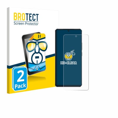 BROTECT - Screenprotector voor Vivo iQOO Z10 Turbo - Folie Beschermfolie transparant 2 Stuks
