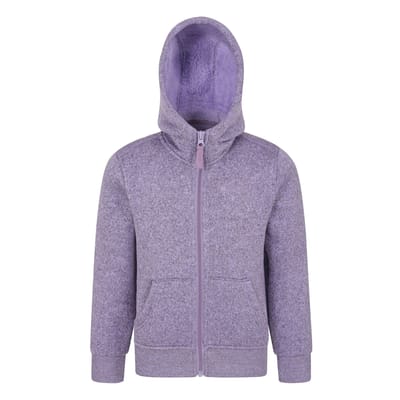 Mountain Warehouse Kinder/Kids Nevis Bontgevoerde Hoodie (Paars)
