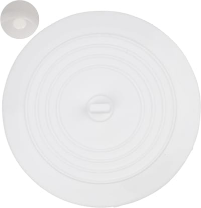 Siliconen Afvoerstop - Waterstopper Bad - Water Besparen - Universele Pasvorm - 15 cm Diameter - Wit