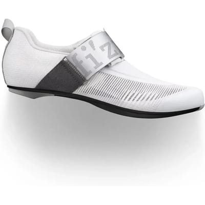 Fizik | Transiro Hydra Aeroweave | Carbon Triathlonschoen | White / Silver