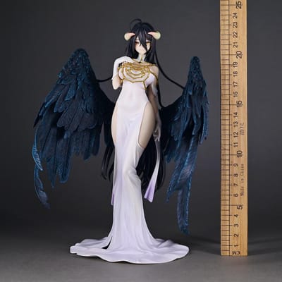 24CM Overlord Model Albedo Anime Meisje PVC Actie Model Speelgoed Albedo OVERLORD Spel Beeldje Volwassen Verzameling Model Poppetje Cadeau No Retail Box black