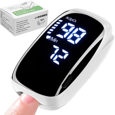 Professionele Pulsoximeter met LED-display voor Vinger - Zuurstof- en Hartslagmeter
