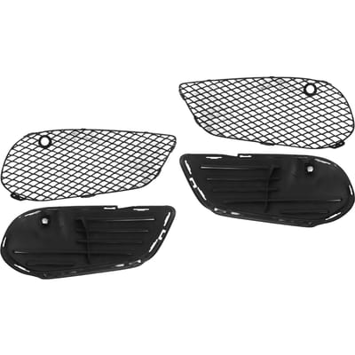 Ensemble de cache de grille inférieure de pare-chocs avant adapté pour Benz Classe C W205 C205 A205 Ligne AMG C43 Pré-Facelift 2015-2018 black