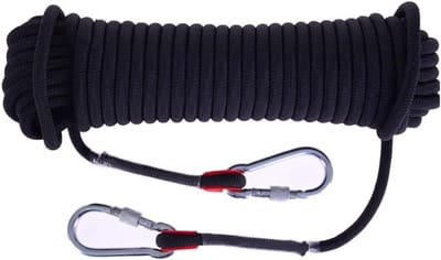 Boot touw - Meertouw polyester - Vastzetten van objecten - Dubbel gevlochten kern - 20 mm x 20 m - Zwart