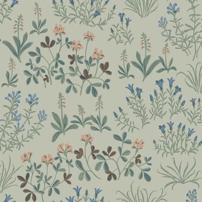 Boråstapeter Vliesbehang 5801 - Nordic Folks - Botanisch Groen - 53cm x 10.05m