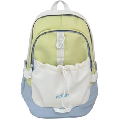 Sac d'école coréen style paresseux pour femme, nouveau style collège, simple et polyvalent, sac à dos pour étudiants universitaires, sac à dos pour collégiens.